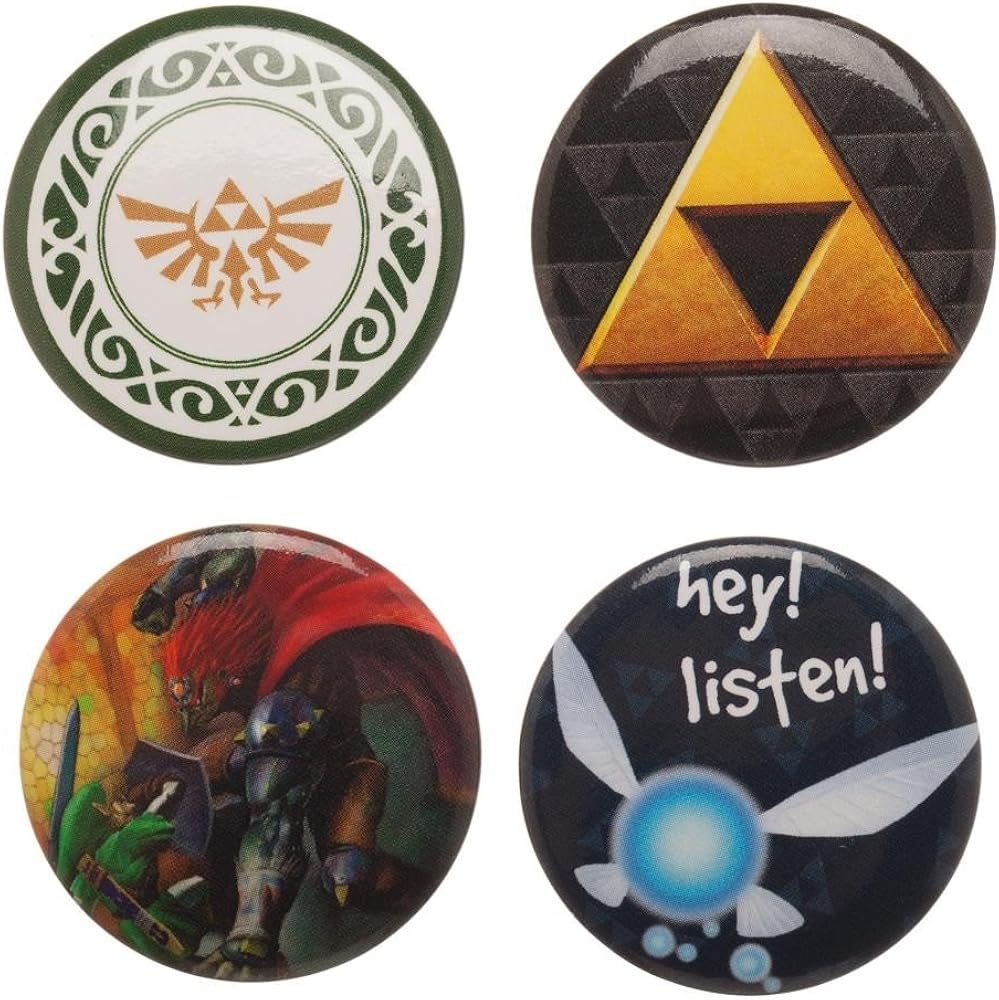 The Legend of Zelda Lapel Pin Badge Set Accessories (Button