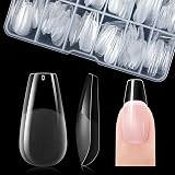 gelike ec Medium Coffin Nail Tips 120pcs 12 Sizes for DIY Salon