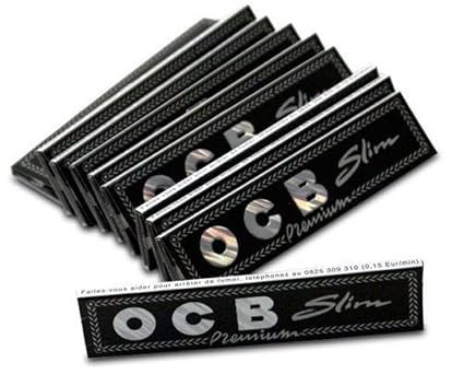 Ocb Slim Premium Rolling Paper 4,5,10, 15, 20, 25 & 50 Packs (ONE Pack Contains 32 Leaves) (5)