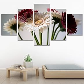 SIGNWIN 5 Panel Canvas Wall Art Modern Art...