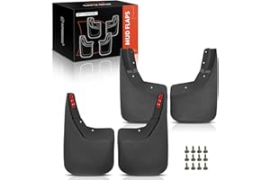 A-Premium Set of 4PCS Mud Flaps Splash Guards Mudguards Mudflaps with Hardware Kits Accessory Compatible with Chevrolet Silve