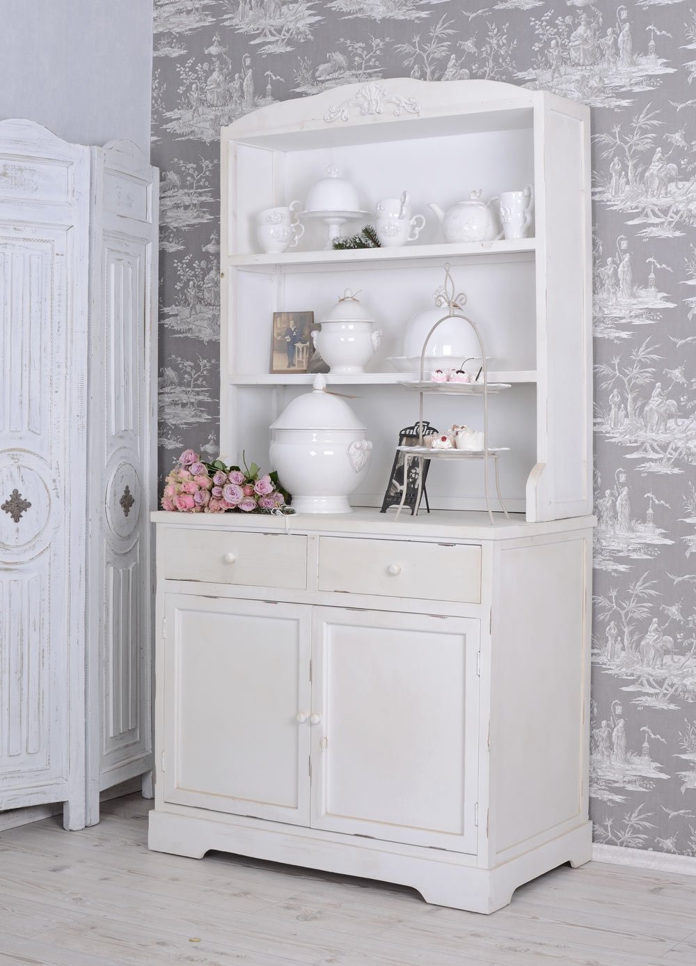 Kuchenbuffet Weiss Buffet Kuchenschrank Shabby Chic Regal Anrichte A B Palazzo Exclusiv Palazzo Int Enersavesolutions Com