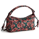Vera Bradley womens Premium Cotton Roxbury Crescent Crossbody Bag