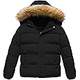 CREATMO US Boy's Water Resistant Winter Coats Warm Fleece Lined Outwear Windbreaker Ski Jacket