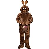 Rubies Chocolate Bunny Mascot Costume for Adults, Unisex Standard