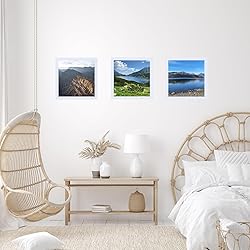 JCJMY 6x6 Picture Frame White for Wall Hanging or