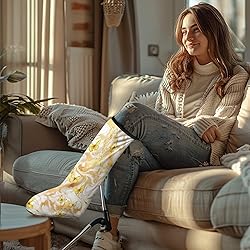 LedBack Butterfly Kids Leg Cast Cover Sock Yellow
