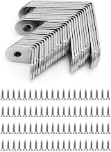 QWORK Stainless Steel L Brackets Corner Brace Set 28pcs Furniture Fixation view 2