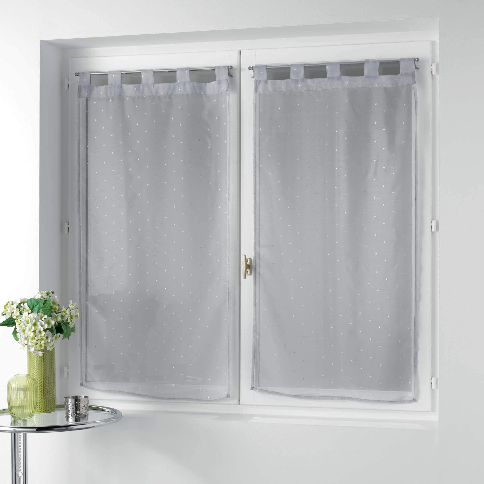 Douceur de Intérieur Orion Pair of Polyester Grey 2 x 60 x 90 cm