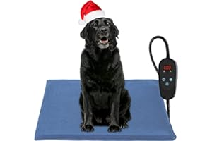 PETDOTT Outdoor Heating Pad for Cats,Cat Warming Pad for Feral Cats Outside, Cat Warmer with Timer, Pet Heating Pads for Cats Indoor,Electric Heating Pad for Outdoor Cat House,Heated Cat Pad