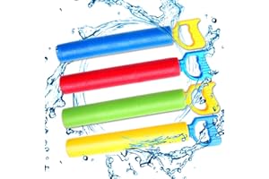 NZQXJXZ Foam Water Shooter, 4 Pack Water Guns Water Blaster for Swimming Pool Beach Summer Outdoor, Water Squirt Guns Toys Set Up to 31ft for Boys Girls Adults