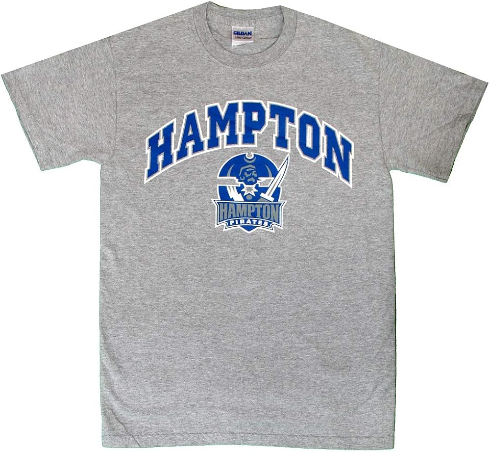 Hampton University Arch Pirate Logo TShirt Clothing