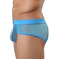 Evankin Men's Underwear Sexy Mesh Breathable Boxer Briefs Low Rise Cool Valentines Boxers Pack Set