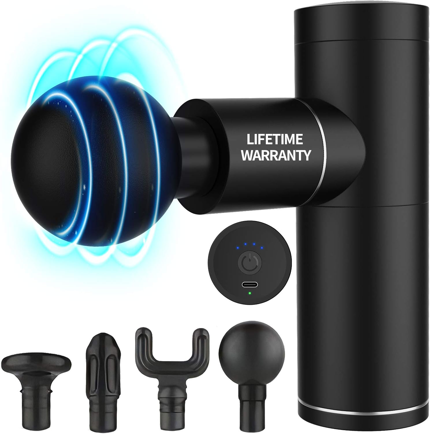 Gifts for Him,Upgated Deep Tissue Massage Gun for Athletes,Durable Quiet Deep Muscle Percussion Best Mini Massage Gun for Men,Anniversary Valentines Day Gifts for Him Men Husband Birthday,Black