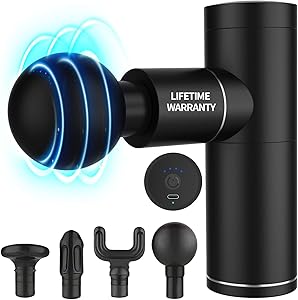 Gifts for Him,Upgated Deep Tissue Massage Gun for Athletes,Durable Quiet Deep Muscle Percussion Best Mini Massage Gun for Men,Anniversary Valentines Day Gifts for Him Men Husband Birthday,Black