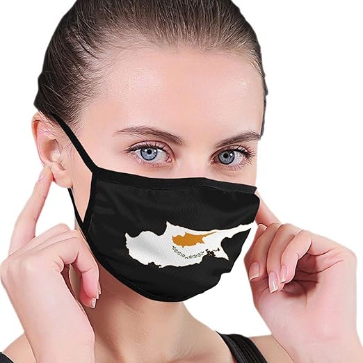 Flag map of Cyprus Face Masks Bandanas Balaclava Washable Reusable