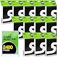 2400 Counts Card Sleeves, Penny Sleeves for Trading Cards, Baseball Card Sleeve, Clear Trading Card Sleeve, Soft Plastic Card Protector Sleeve for Sports, Football, Game Cards, MTG