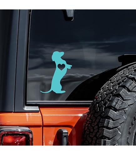 Funny Dog Moving Tail Decal Dog Windshield Wiper Sticker Cute