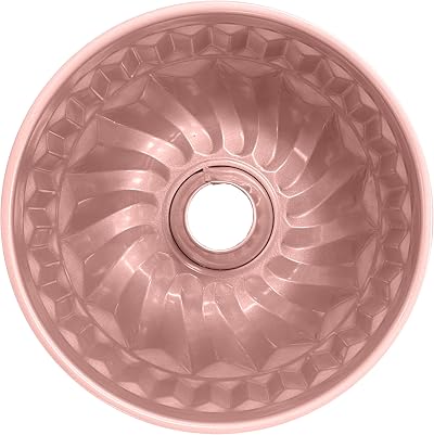 Wiltshire Rose Gold Round Fluted Cake Tin PFOA PTFE Free 21x21x9cm