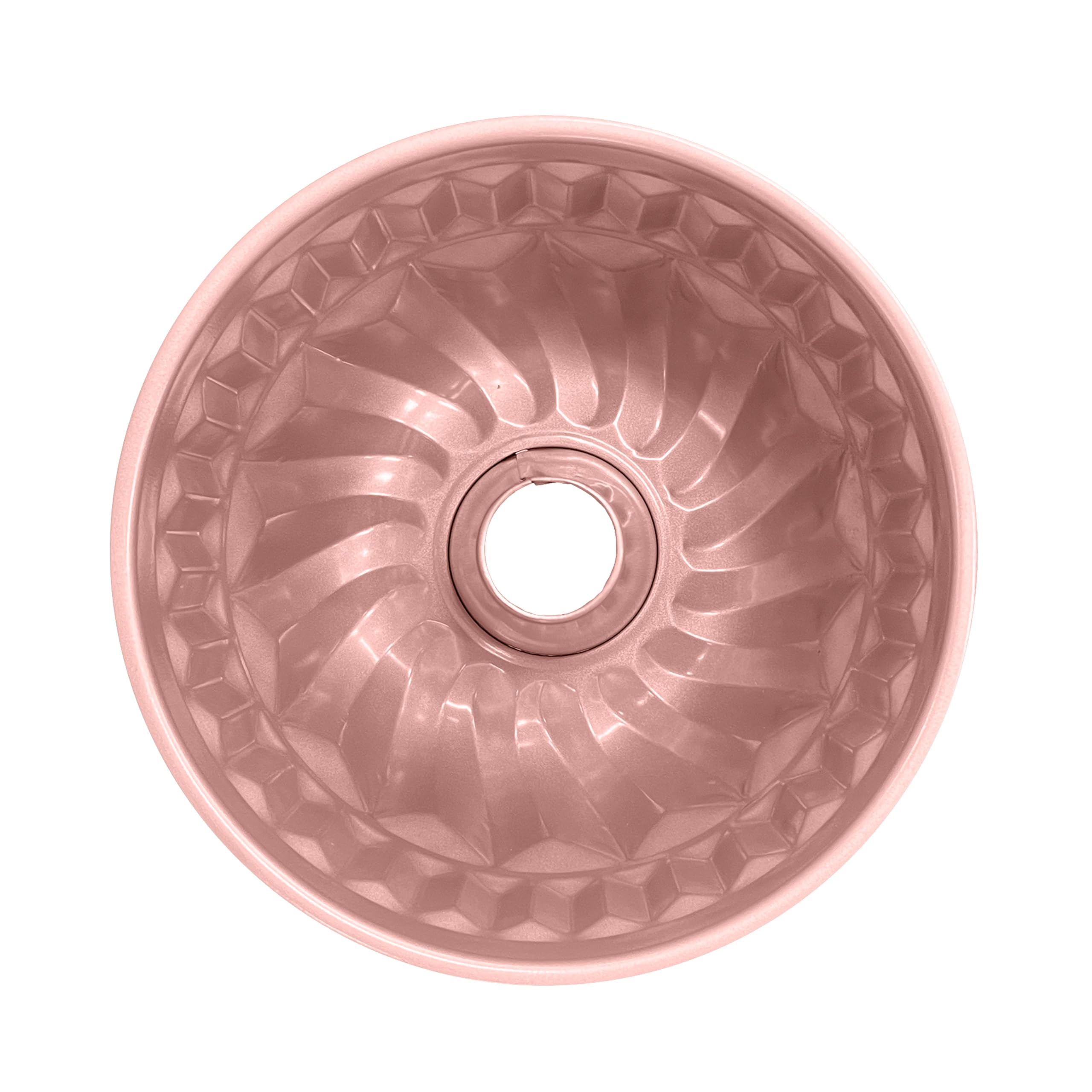Wiltshire Rose Gold Round Fluted Cake Tin, PFOA PTFE Free, Ring Cake Mould, Non-Stick Coating, Patterned Coated Baking Tin, Cake Mould, Sheet Steel Bakeware, 22.5x22.5x9cm โ image 1
