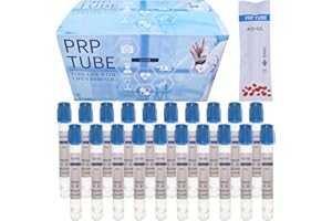 GENERIC 10ml PRP Tubes for PRP Systerm,ACD Solution A and Gel Glass Tube for PRP Separation (20 Pack) (Blue-20PCS)