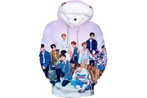 Xkpopfans Kpop Stray Kids Sweatshirt Concert Support Hoodie Felix Hyunjin 3D Print Pullover