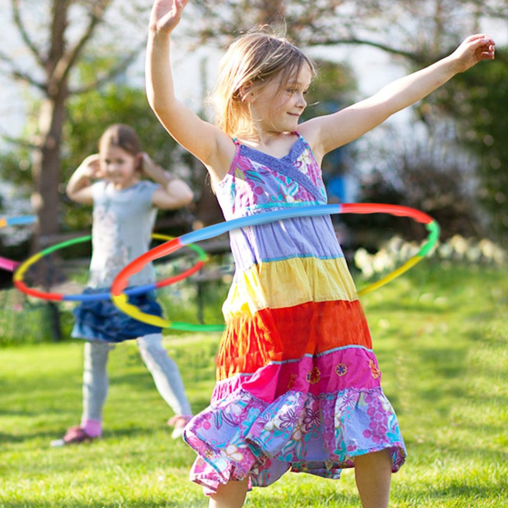 Akokie Hula Hoop Kids, Hoop Kit Game, Outdoor Toys Garden Ring Dia 75 CM Play for Girls Boys 3 4 5 6 Years Old
