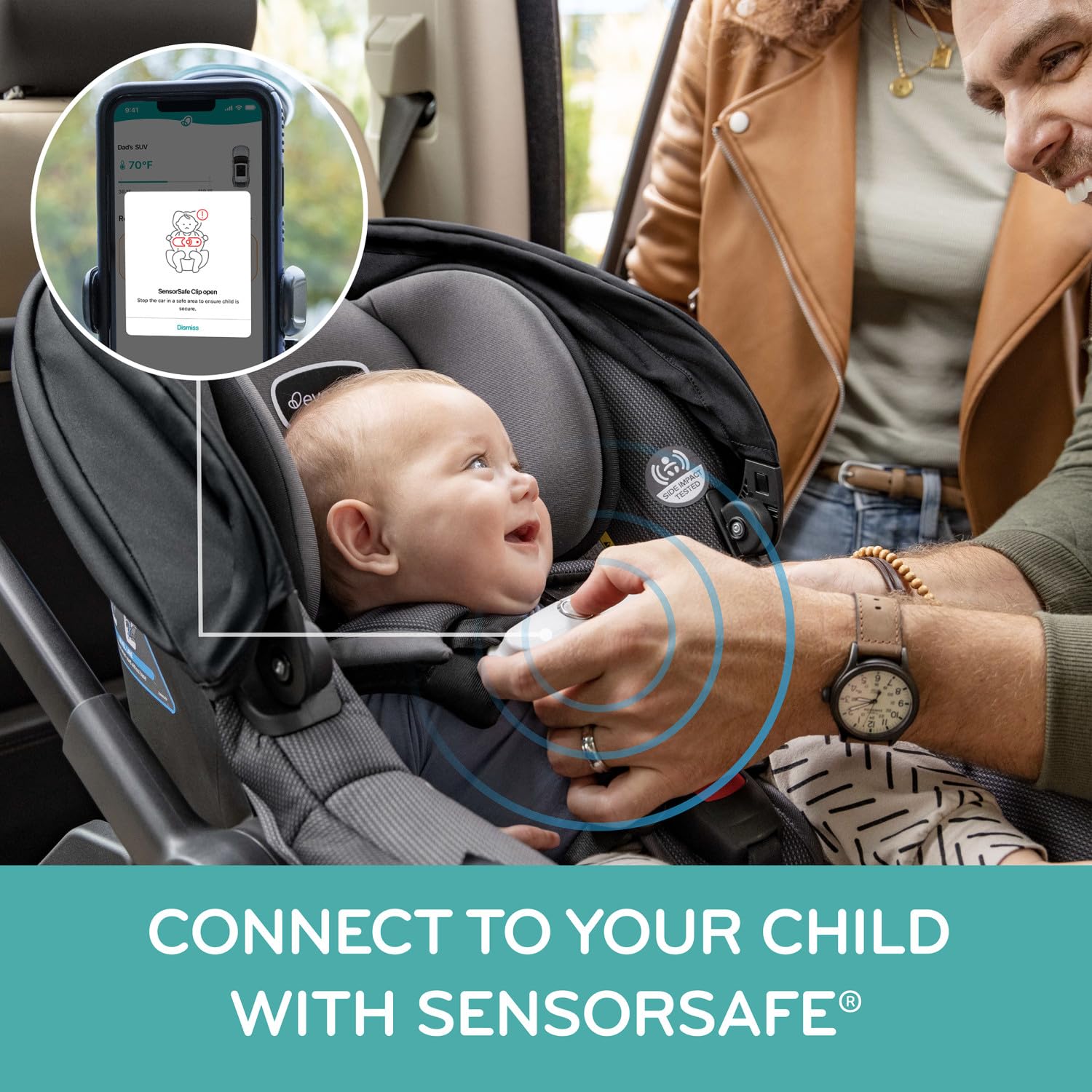 Evenflo Shyft DualRide Infant Car Seat Stroller Combo with Carryall Storage (Boone Gray)