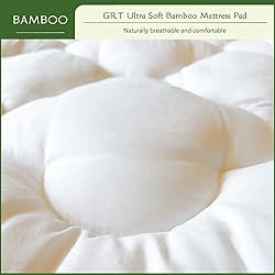 GRT Mattress Pad Cover Rayon from Bamboo King