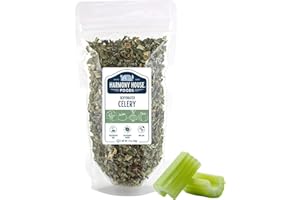 Harmony House Dehydrated Celery, Crosscut – Dried Vegetables For Cooking, Camping, Emergency Supply and More (1.5 oz, Zip Pouch)