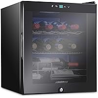 Ivation 12 Bottle Compressor Wine Cooler Refrigerator w/Lock | Large Freestanding Wine Cellar For Red, White, Champagne…