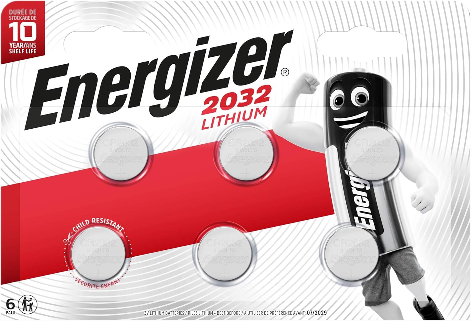 Energizer CR2032  3V, 6 Stück