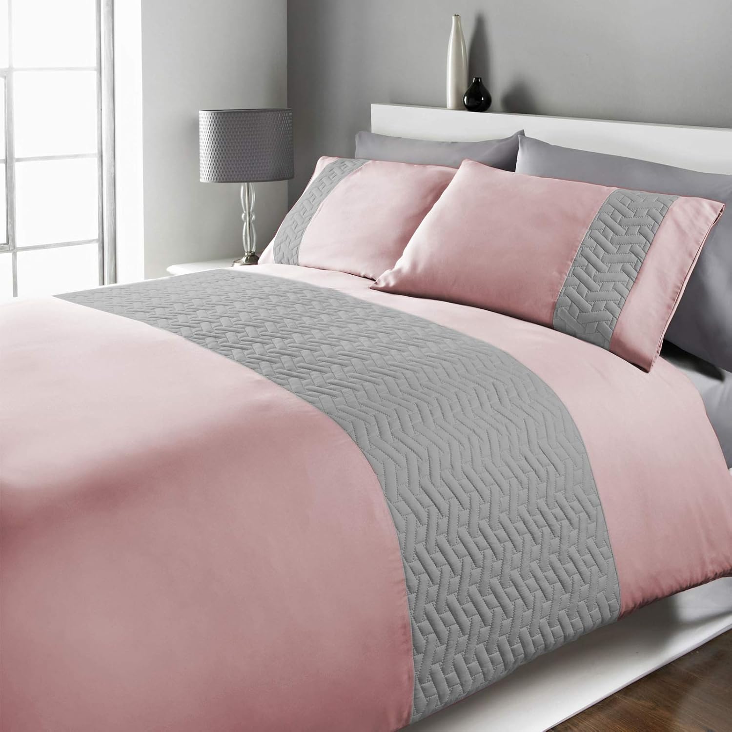 Bedding Brentfords Plain Black Duvet Cover and Pillowcase Bedding Set