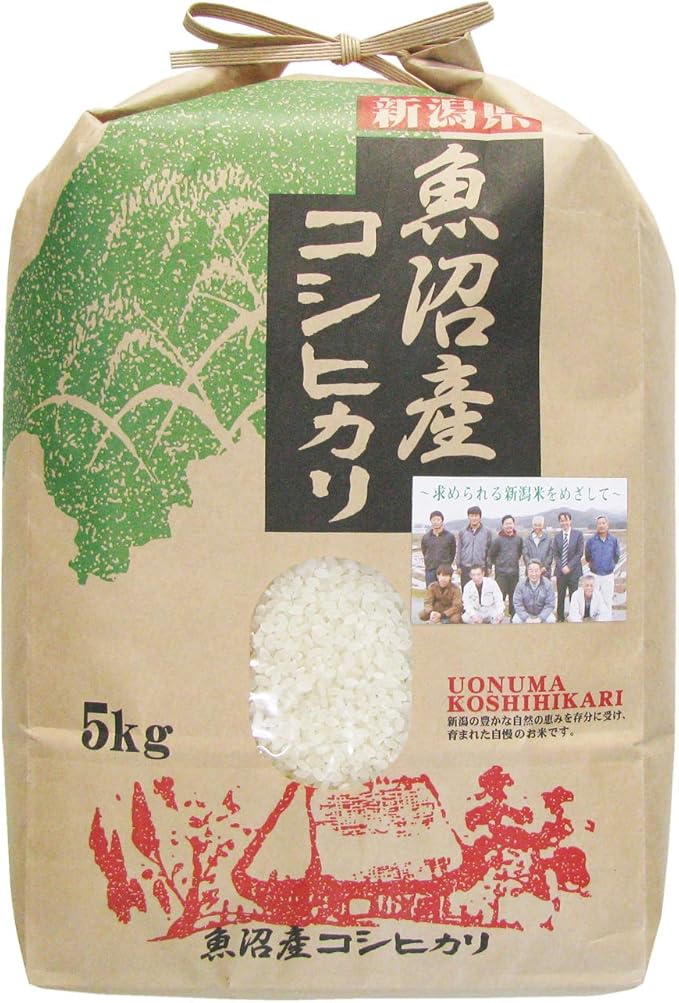 Amazon 魚沼産こしひかり コシヒカリ 5ｋｇ 田中米穀 白米 胚芽米 通販
