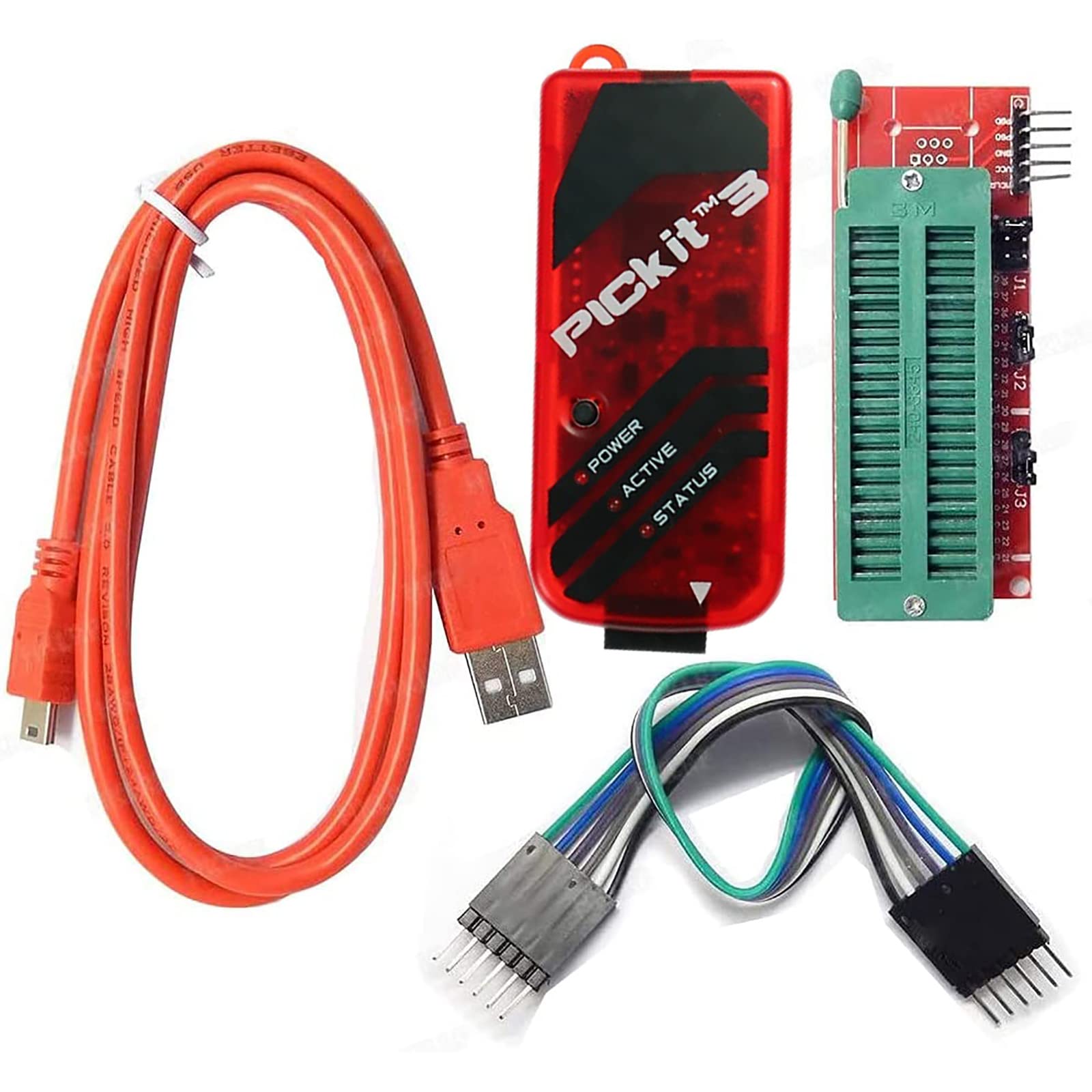 PICKIT3 Programmatore PIC USB – Simulatore E Scheda Di Sviluppo Per Microchip, Per Principianti E Fai Da Te