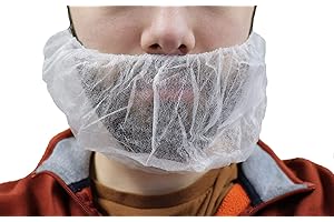 MEDICALMARTBYMAIL MMBM Beard Net Cover, 500 Pack, White, Disposable Beard Cover for Food Service Labs