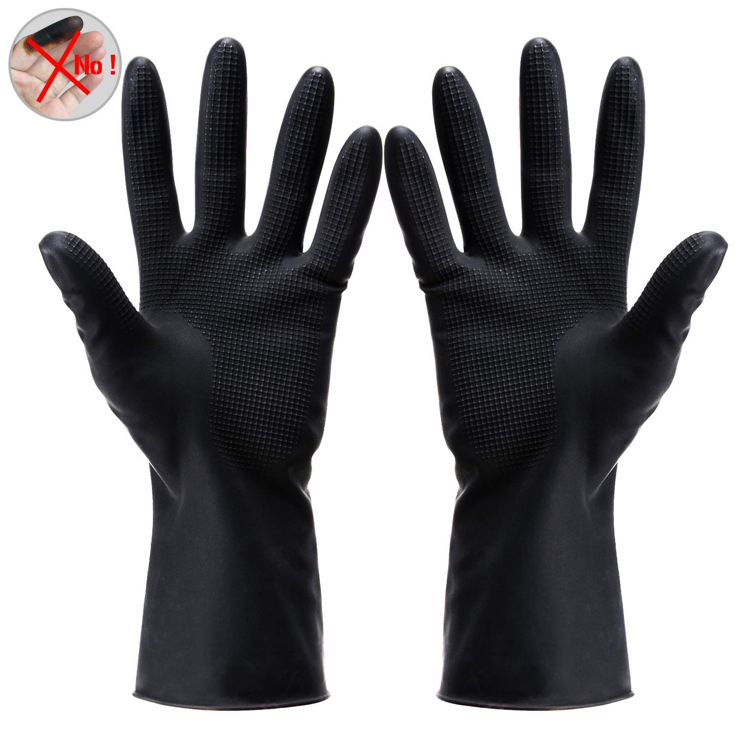 VOVCIG Hair Dye Gloves,Professional Hair Coloring Accessories for Hair Salon Hair Dyeing,2pcs（1 left+1 right）,black