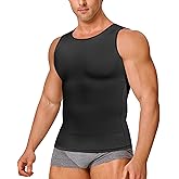 Gotoly Men Compression Shirt Shapewear Slimming Body Shaper Vest Undershirt Tummy Control Tank Top