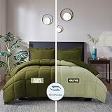 HIG 3 Piece Olive Green Reversible Duvet Set King 240x220 OEKO-TEX 10.5 Tog view 5