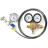 Nitrogen Shock Fill Kit with 700Psi Nitrogen Gauge No-Loss Schrader Chuck | Compatible with Kawasaki,Honda,Yamada,Off-road Bike on Shock with a Schrader Valve,10in High-Pressure Flexible Hose