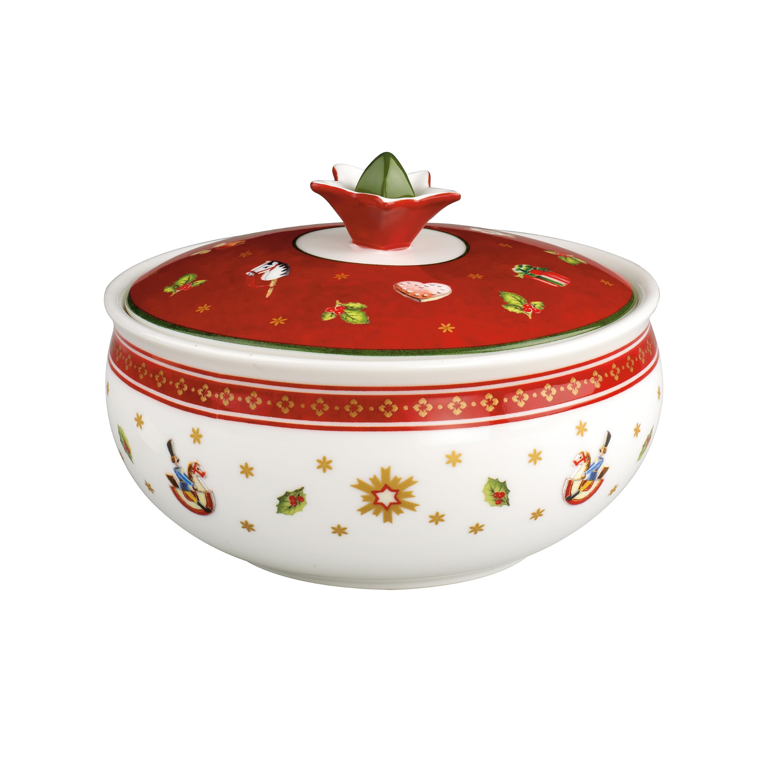Villeroy & Boch Toy's Delight Sucrier, Porcelaine Premium, Blanc/Rouge — image 1