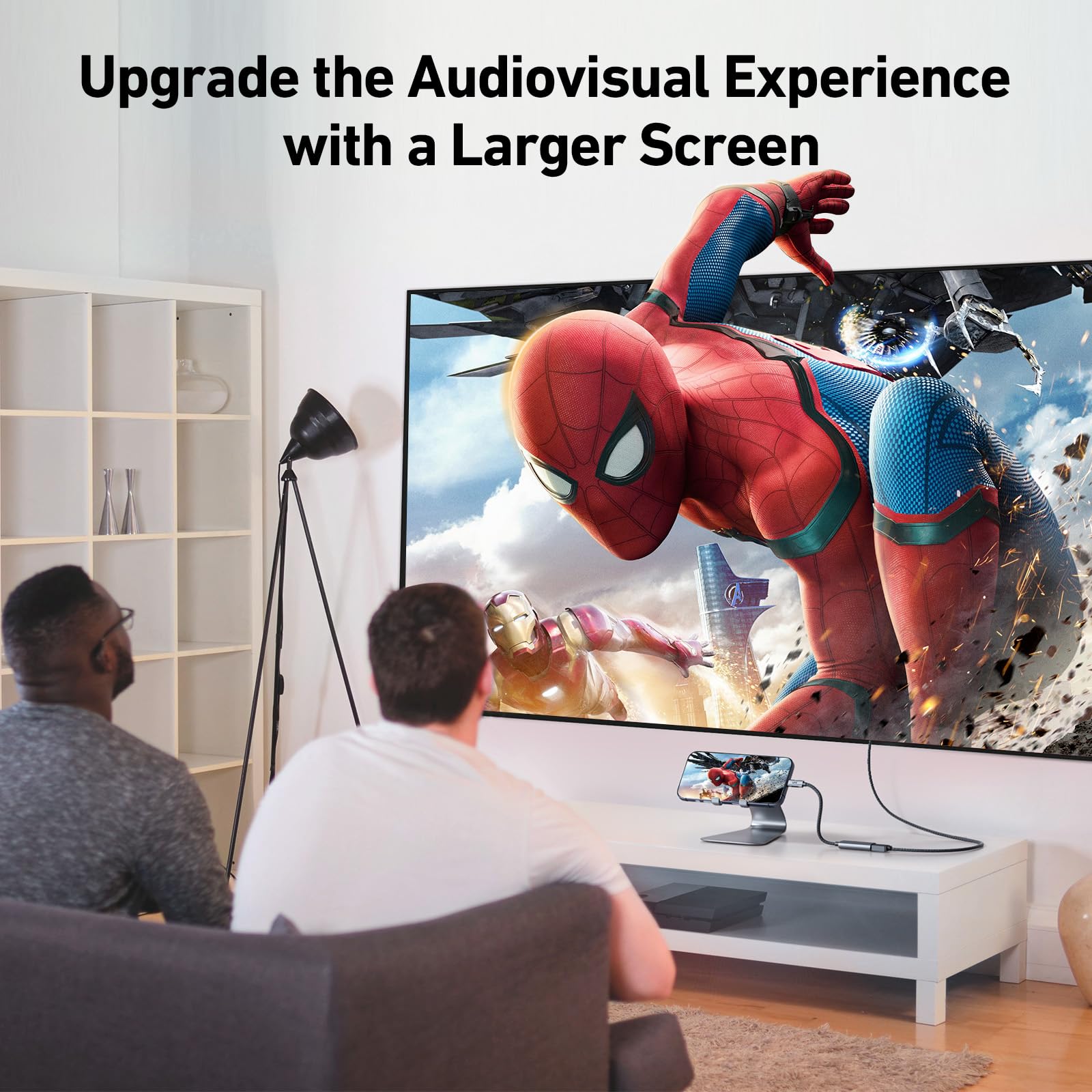 uni USB C auf HDMI Adapter 4K@60Hz aus Aluminium, Thunderbolt 3/4 kompatibel, kompakter Typ C zu HDMI Adapter für iPhone 15 Pro, MacBook Pro/Air, iPad Pro/Air, iMac, Galaxy, Surface, Pixelbook usw. 7