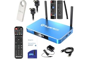 XCCTI Authorized Seller: Super S5 Max with Voice Remote, 128GB USB Flash Drive, Voice Remote Keyboard, Angled HDMI Cabel, Instruction Manual