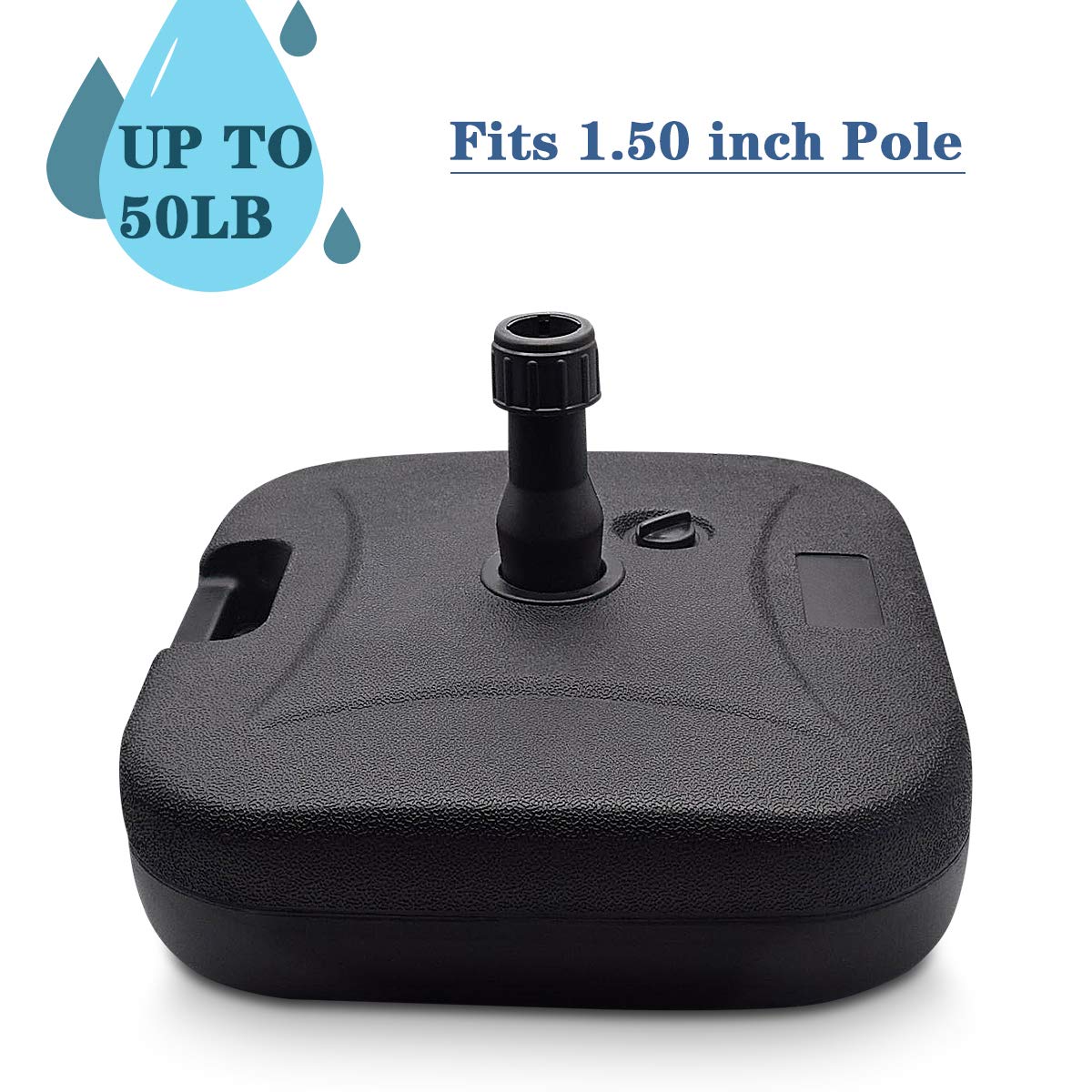 Fruiteam 7 9 Patio Outdoor Umbrella Base Stand Weight 50 Pound Plastic Square Umbrella Base Straight Pole Market Umbrella Holder Water Filled 50lbs Garden Outdoor Cjp Org In