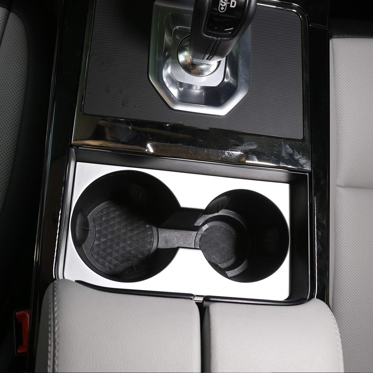 ABS Chrome Water Cup Holder Panel Decoration Trim For Range Rover