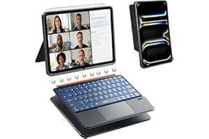 WIWU iPad Pro 11 inch Case with Keyboard M4/M5 2024/2025 Magnetic Detachable 3 in 1 Case Bluetooth Keyboard Adjustable Stand 