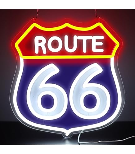 Amazon.com: Neonetics 5RT66B Historic Route 66 Sign RED White