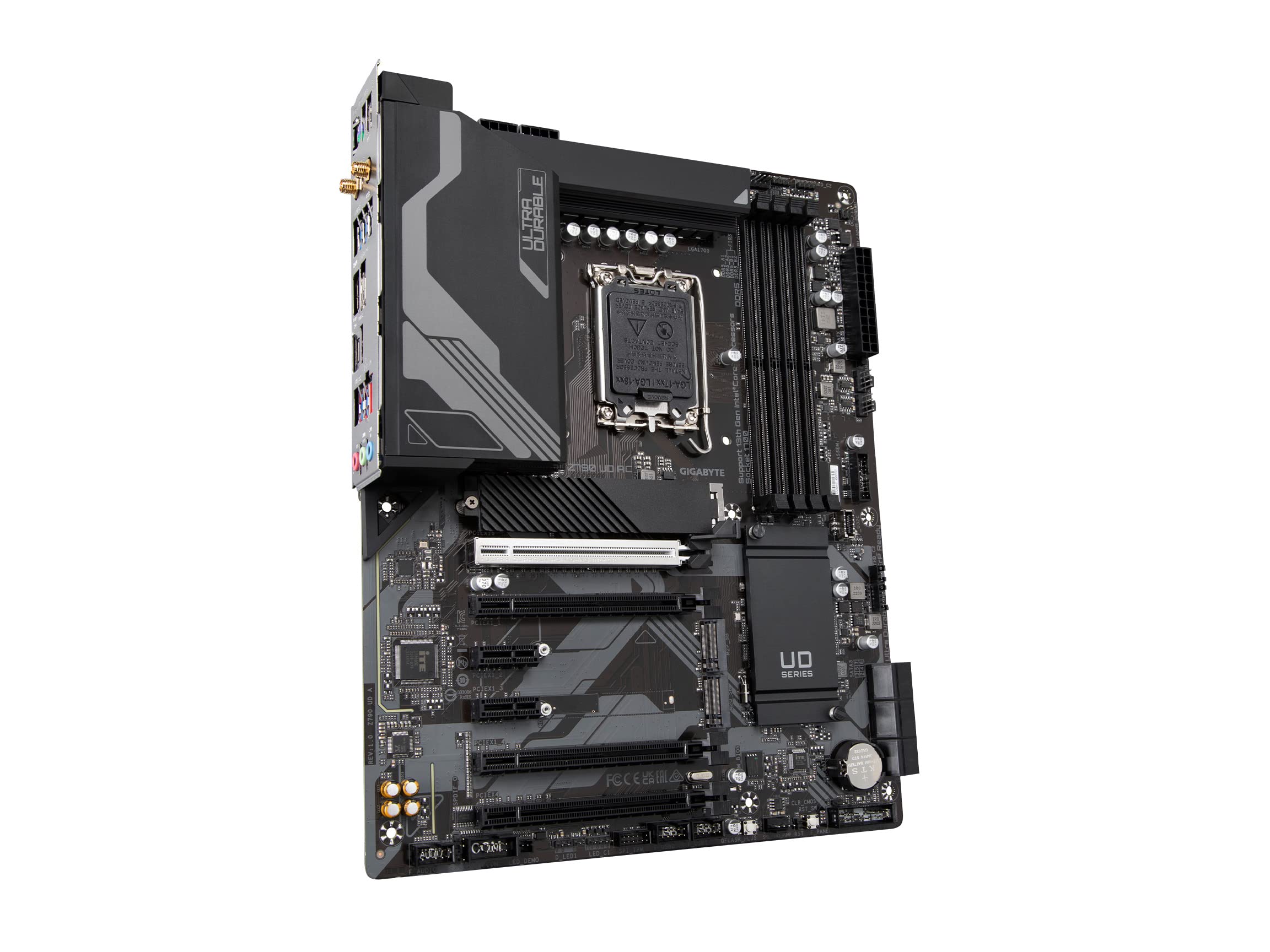 GIGABYTE Z790 UD AC (LGA 1700/ Intel Z790/ ATX/ DDR5/ Triple M.2/ PCIe 5.0/ USB 3.2 Gen2X2 Type-C/Intel Wi-Fi/ 2.5GbE LAN/PCIe EZ-Latch/Multi-Key/Motherboard)