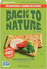 Back to Nature Multigrain Flatbread Crackers, Non-GMO, Plant-Based Snack Cracker, Made with Wheat Flour & Whole Grains, Snack