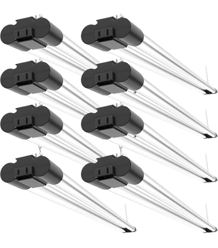 Sunco 8 Pack LED Shop Lights for Workshop 4FT, Linkable